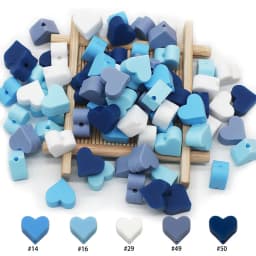 Cute-Idea Food grade Baby Silicone Beads 10PCs Baby tooth health Nursing beads Baby Pacifier Chain Toys accessories Baby goods