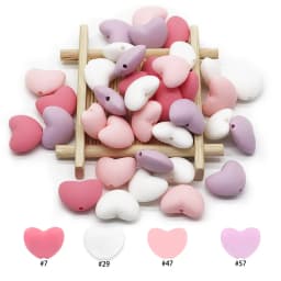 Cute-Idea Food grade Baby Silicone Beads 10PCs Baby tooth health Nursing beads Baby Pacifier Chain Toys accessories Baby goods