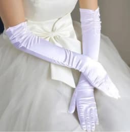 White Ivory Red Black Wedding Flower Girls Communion Pageant Costume Long Satin Gloves Bridal Gloves
