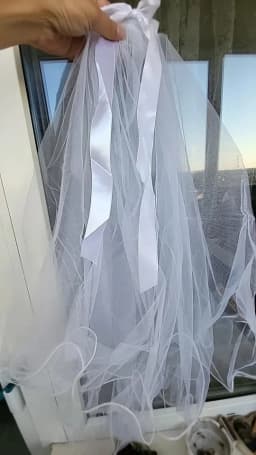 Real Image Bridal Veils With Bow 0.8m Vestido De Noiva Longo Wedding Veil Ivory White Veil With Free Comb