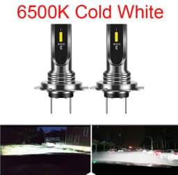 2Pcs H4 HS1 H6 H8 H11 H7 Mini Car Led Motorcycle Car Headlight Bulb Fog Light 3000K Gold 6000K White 12000LM Lamp Accessories