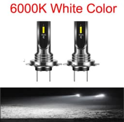 2Pcs H4 HS1 H6 H8 H11 H7 Mini Car Led Motorcycle Car Headlight Bulb Fog Light 3000K Gold 6000K White 12000LM Lamp Accessories