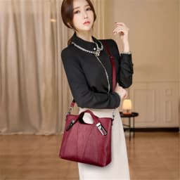 Brand Luxury Handbags Women Bags Designer PU Leather Handbag Leisure Crossbody Bags for Women 2026 New Lady Shoulder Bag Tote
