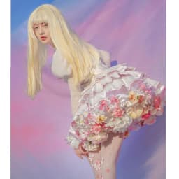 Handmade Colorful Flowers Petticoat Lolita Skirt Support Harvest Kawaii Short Dress Halloween Accessories Cute Girl Korea Japan