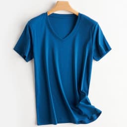 Summer 100% Mercerized Cotton Women Silk T-shirts O Neck Short Sleeve Loose Straight Tops Simple Casual Tees For Minimalist 2025
