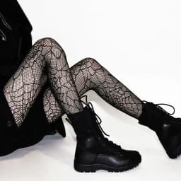 Japanese Style Women's Tights Summer Letter Bow Print Stockings Sexy Lingerie Female Hosiery Hollow Fishnet Mesh Pantyhose Tight