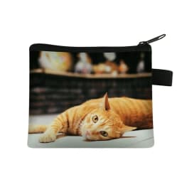 Coin Purse New Animal Cat Children's Wallet Student Portable Card Bag Coin Key Storage Bag Polyester Hand Bag Mini Bag Sac