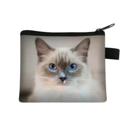 Coin Purse New Animal Cat Children's Wallet Student Portable Card Bag Coin Key Storage Bag Polyester Hand Bag Mini Bag Sac