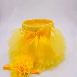 Baby girl tutu skirt 2pcs tulle lace bloomers diaper cover Newborn infant outfits Mauv headband flower set Baby mesh bloomer