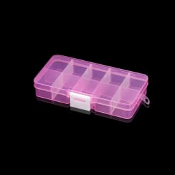 10 Slots Adjustable Clear Plastic Rectangle Storage Box Case Holder Craft Organizer Beads Jewelry Container For Jewelry Storage