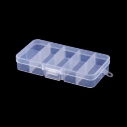 10 Slots Adjustable Clear Plastic Rectangle Storage Box Case Holder Craft Organizer Beads Jewelry Container For Jewelry Storage