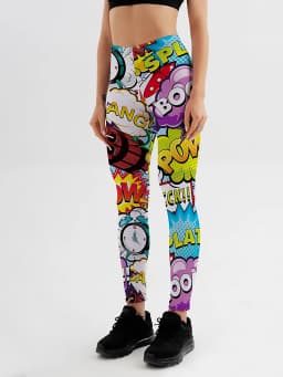 3D Printed Leggings Push Up Leggins Sport Women Fitness Running Pants Cartoon Comic Game Styles Girl Leggins