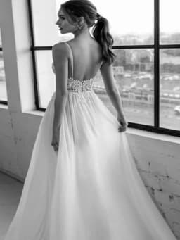 LSYX Customized Bohemian Wedding Dress Beach Two Pieces 2 A-line Sweetheart Bridal Gowns Sleeveless Simple Sweep Train Charming
