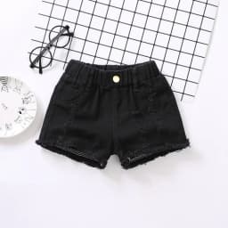 100-150Cm Summer Girls Fashion Hole Shorts Baby Kids Children Casual Clothes