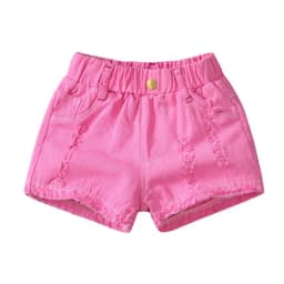 100-150Cm Summer Girls Fashion Hole Shorts Baby Kids Children Casual Clothes