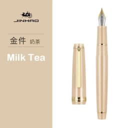 New Jinhao 82 Series Fountain Pen Acrylic F 0.5mm Nib School Office Supplies Business Writing Ink Pens Silver Clip Blue Yellow