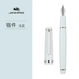 New Jinhao 82 Series Fountain Pen Acrylic F 0.5mm Nib School Office Supplies Business Writing Ink Pens Silver Clip Blue Yellow