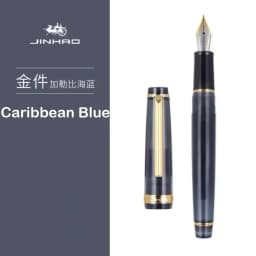 New Jinhao 82 Series Fountain Pen Acrylic F 0.5mm Nib School Office Supplies Business Writing Ink Pens Silver Clip Blue Yellow