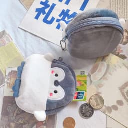 Women's Cute Coin Wallet Cartoon Soft Plush Small Coin Purse Bag for Women Penguin Animal Zippper Coin Money Card Purses Cases