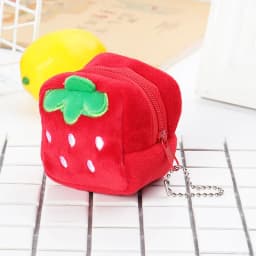 Women's Cute Coin Wallet Cartoon Soft Plush Small Coin Purse Bag for Women Penguin Animal Zippper Coin Money Card Purses Cases