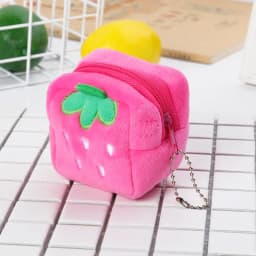 Women's Cute Coin Wallet Cartoon Soft Plush Small Coin Purse Bag for Women Penguin Animal Zippper Coin Money Card Purses Cases