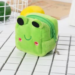 Women's Cute Coin Wallet Cartoon Soft Plush Small Coin Purse Bag for Women Penguin Animal Zippper Coin Money Card Purses Cases