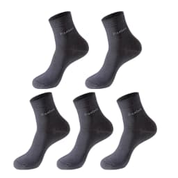 5Pairs/Lot Men's Bamboo Fiber Socks New Casual Business Anti-Bacterial Deodorant Breatheable Crew Socks Men Compression Socks