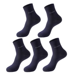 5Pairs/Lot Men's Bamboo Fiber Socks New Casual Business Anti-Bacterial Deodorant Breatheable Crew Socks Men Compression Socks