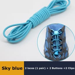 1pair Lazy Laces Sneaker ShoeLaces Elastic Shoe Laces  Shoe accessories lacets Shoestrings Running/Jogging/Triathlone