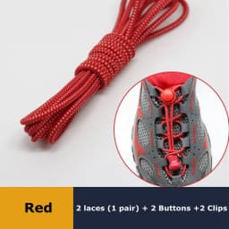 1pair Lazy Laces Sneaker ShoeLaces Elastic Shoe Laces  Shoe accessories lacets Shoestrings Running/Jogging/Triathlone