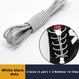 1pair Lazy Laces Sneaker ShoeLaces Elastic Shoe Laces  Shoe accessories lacets Shoestrings Running/Jogging/Triathlone
