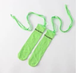 In the Spring and Autumn Tide Bind Socks in Tube Sock Children Crus Socks Stockings Bound Fluorescent Color Half Tube Sock