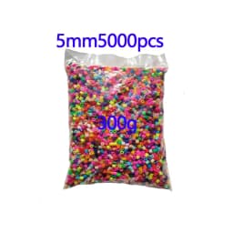 5000pcs Large 5mm Hama Beads (2 Template+3 Iron Paper+2 Tweezers) Mini Hama Fuse Beads Diy Kids Educational Toys
