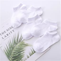 5Pairs/Lot Children Cozy Soft Solid Breathable Mesh Cotton Socks For 1-12Y Boy Girl Baby Teen Summer Kids Clothes Accessories