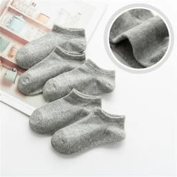 5Pairs/Lot Children Cozy Soft Solid Breathable Mesh Cotton Socks For 1-12Y Boy Girl Baby Teen Summer Kids Clothes Accessories