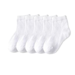5Pairs/Lot Children Cozy Soft Solid Breathable Mesh Cotton Socks For 1-12Y Boy Girl Baby Teen Summer Kids Clothes Accessories