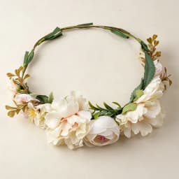Meldel Bridal Hair Accessories Foam Rose Headband Women Headdress Silk Fake Flower Wreath Handmade Headband