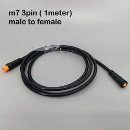 7mm m7 2 3 4 5 6 Pin core 1 male to female male plug cable Connector Waterproof Sensor E-bike Electric bicycle cord 0.2m/1m