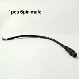 7mm m7 2 3 4 5 6 Pin core 1 male to female male plug cable Connector Waterproof Sensor E-bike Electric bicycle cord 0.2m/1m