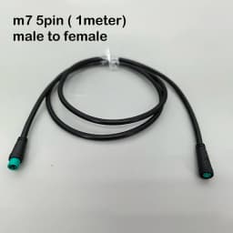 7mm m7 2 3 4 5 6 Pin core 1 male to female male plug cable Connector Waterproof Sensor E-bike Electric bicycle cord 0.2m/1m
