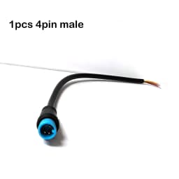 7mm m7 2 3 4 5 6 Pin core 1 male to female male plug cable Connector Waterproof Sensor E-bike Electric bicycle cord 0.2m/1m