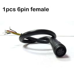 7mm m7 2 3 4 5 6 Pin core 1 male to female male plug cable Connector Waterproof Sensor E-bike Electric bicycle cord 0.2m/1m