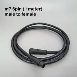 7mm m7 2 3 4 5 6 Pin core 1 male to female male plug cable Connector Waterproof Sensor E-bike Electric bicycle cord 0.2m/1m