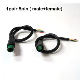 7mm m7 2 3 4 5 6 Pin core 1 male to female male plug cable Connector Waterproof Sensor E-bike Electric bicycle cord 0.2m/1m