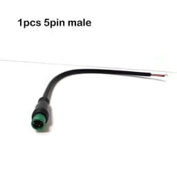 7mm m7 2 3 4 5 6 Pin core 1 male to female male plug cable Connector Waterproof Sensor E-bike Electric bicycle cord 0.2m/1m
