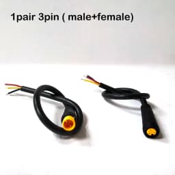 7mm m7 2 3 4 5 6 Pin core 1 male to female male plug cable Connector Waterproof Sensor E-bike Electric bicycle cord 0.2m/1m