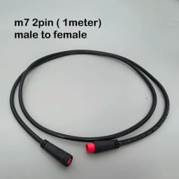 7mm m7 2 3 4 5 6 Pin core 1 male to female male plug cable Connector Waterproof Sensor E-bike Electric bicycle cord 0.2m/1m