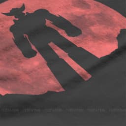 UFO Robot Goldrake Grendizer Anime Red Moon Classic T Shirt Classic Grunge Summer Loose Cotton Men Cloth Harajuku O-Neck TShirt
