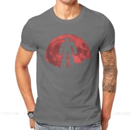 UFO Robot Goldrake Grendizer Anime Red Moon Classic T Shirt Classic Grunge Summer Loose Cotton Men Cloth Harajuku O-Neck TShirt