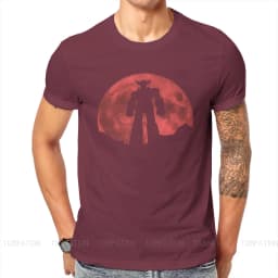 UFO Robot Goldrake Grendizer Anime Red Moon Classic T Shirt Classic Grunge Summer Loose Cotton Men Cloth Harajuku O-Neck TShirt
